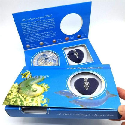 Freshwater Shell Canned Oyster Ocean Love Real Pearl Necklace Set