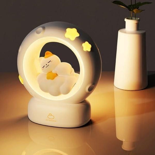 Moon LED Night Lamp with 3 Brightness Modes & Touch Contro